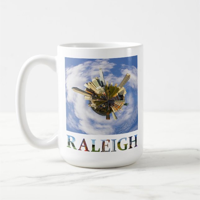 Mug Raleigh North Carolina City Skyline Travel Photo (Gauche)