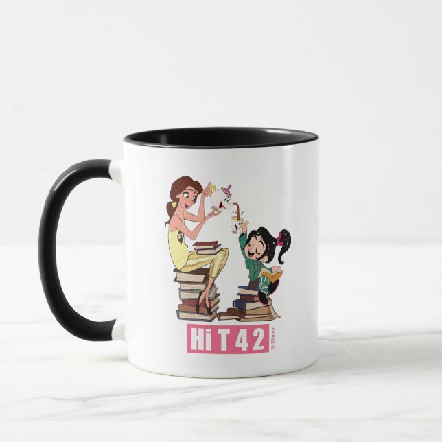 Mug Ralph rompt Internet | Vanellope & Belle (Gauche)