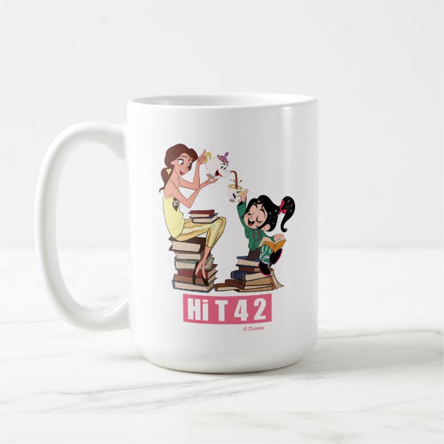Mug Ralph rompt Internet | Vanellope & Belle (Gauche)