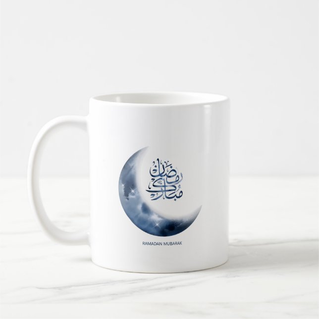 Mug Ramadan Mubarak En calligraphie arabe en calligrap (Gauche)