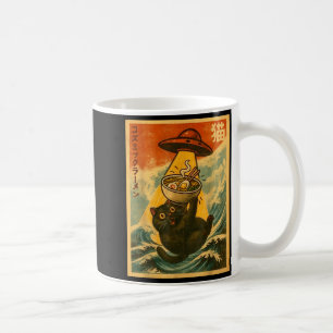 Mug Ramen de chat drôle anime japonais ovni hommes fem