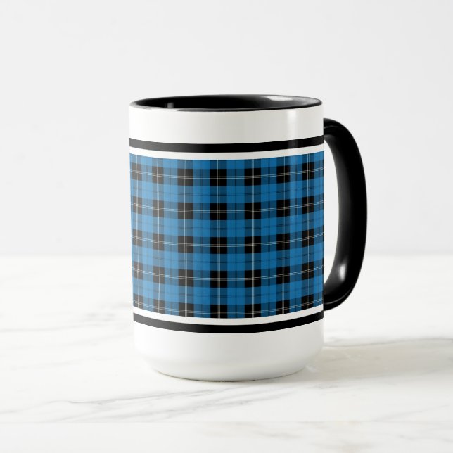 Mug Ramsay Clan Blue Hunting Scottish Tartan (Devant droit)