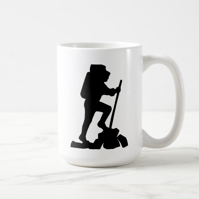 Mug Randonnée Aventure Silhouette Mug, Nature Lover Ca (Droite)