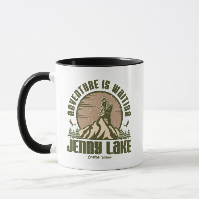 Mug Randonnée du lac Retro Jenny (Gauche)