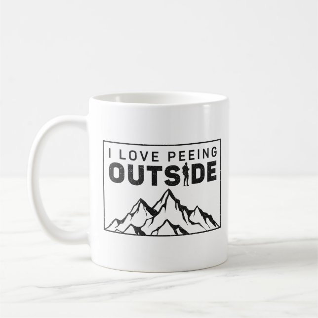 Mug Randonnée J'Aime Pisser Dehors (Gauche)