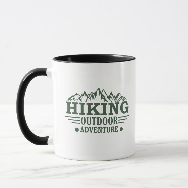 Mug Randonneurs en plein air aventure randonnée (Gauche)