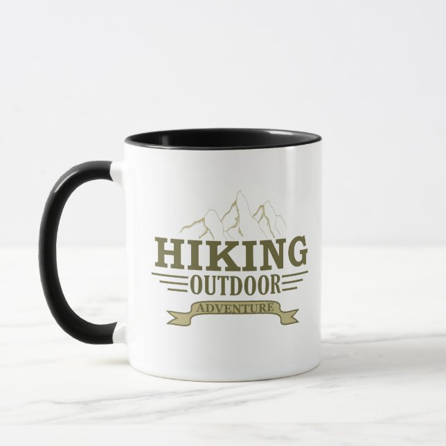Mug Randonneurs en plein air aventure randonnée (Gauche)