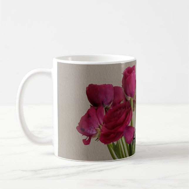 Mug Ranunculus Photographie Fleur Originale V5 Pour El (Gauche)