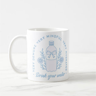 Mug Rappel d'eau potable citations hydratées esthétiqu