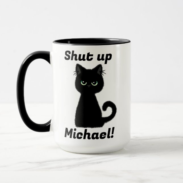 Mug Rappel personnalisé à éteindre ! pour vous ou tout (Gauche)