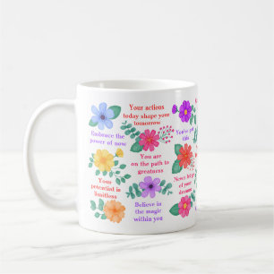 Mug Rappels quotidiens Affirmation motivationnelle pos