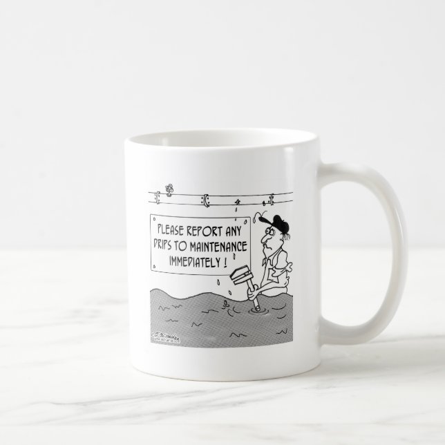 Mug Rapportez les égouttements DÈS QUE POSSIBLE (Droite)