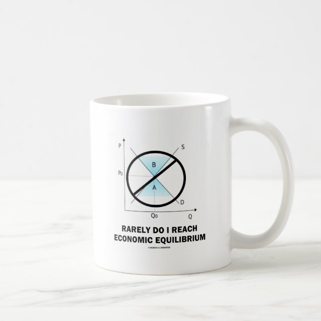 Mug Rarement Je Parviens À L'Économie De L'Équilibre É (Droite)