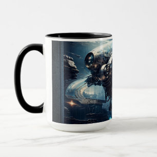 Mug Raspian Dynamorph Drone AI Art par Xzendor7