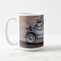 Rat mignon dans la suffisance de voiture 'heu !