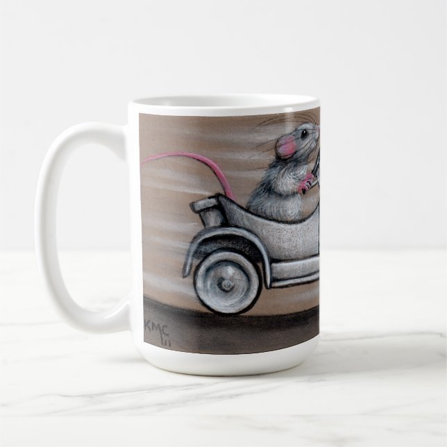 Mug Rat mignon dans la suffisance de voiture 'heu ! (Gauche)