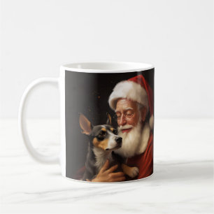Mug Rat Terrier Avec Noël Festif Du Père Noël