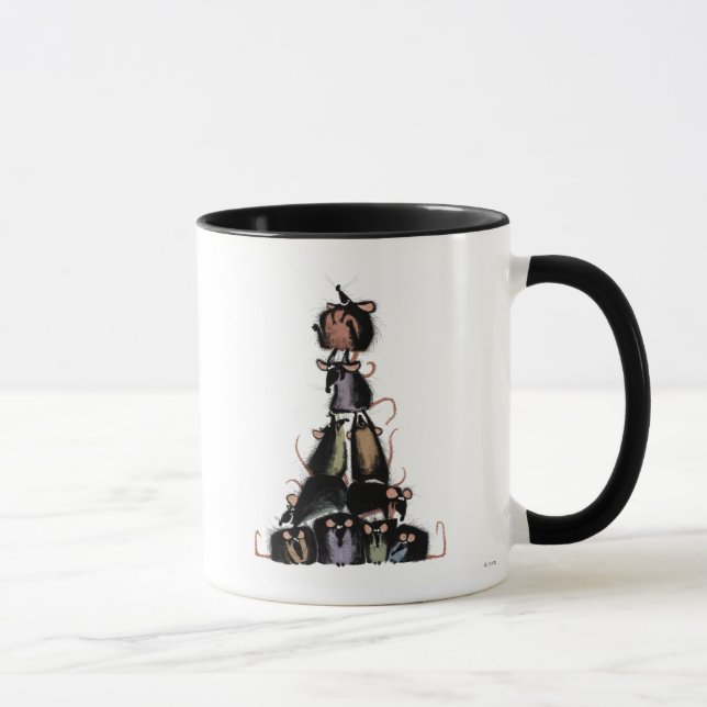 Mug Ratatouille pyramide des rats Disney (Droite)
