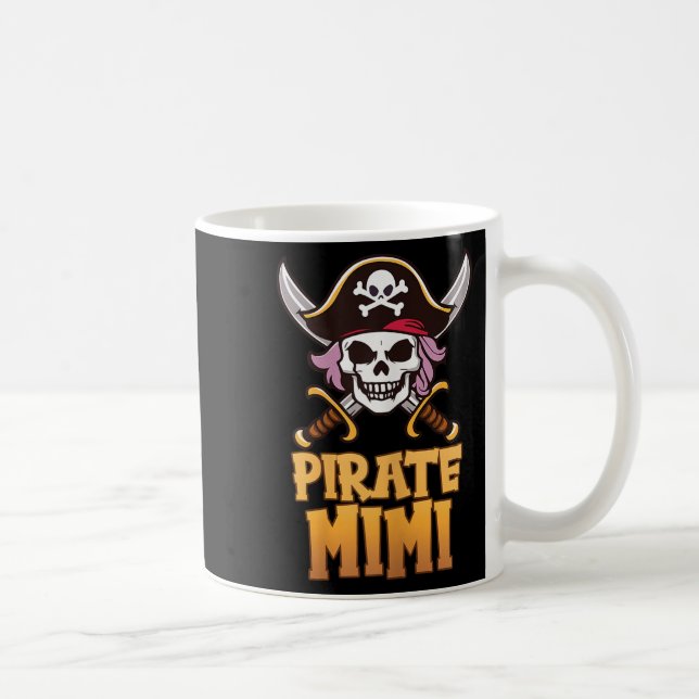Mug Rate Mimi Funny Captain Matching Grandma Halloween (Droite)