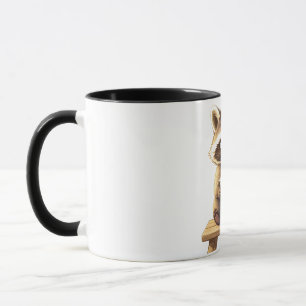 Mug Raton laveur buvant du café glacé
