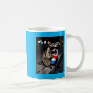 Mug Raton laveur buvant un Slushie patriotique rouge l