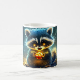 Mug raton laveur stylisé et mignon