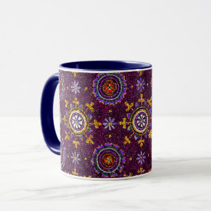 MUG RAVENNA BYZANTINE MOSAÏQUES, ÉTOILE, NUIT D'ÉTOILE