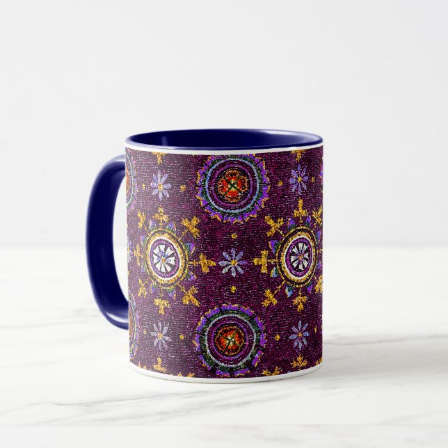 MUG RAVENNA BYZANTINE MOSAÏQUES, ÉTOILE, NUIT D'ÉTOILE (Devant gauche)