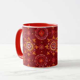 MUG RAVENNA BYZANTINE MOSAÏQUES, ÉTOILES, NUIT D'ÉTOIL