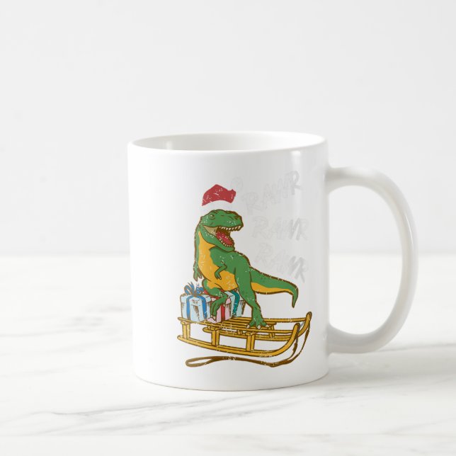 Mug Rawr Rawr Rawr Rawr Rawr Funny Christmas Dino Slei (Droite)
