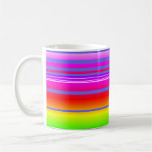 Mug rayé coloré multicolore