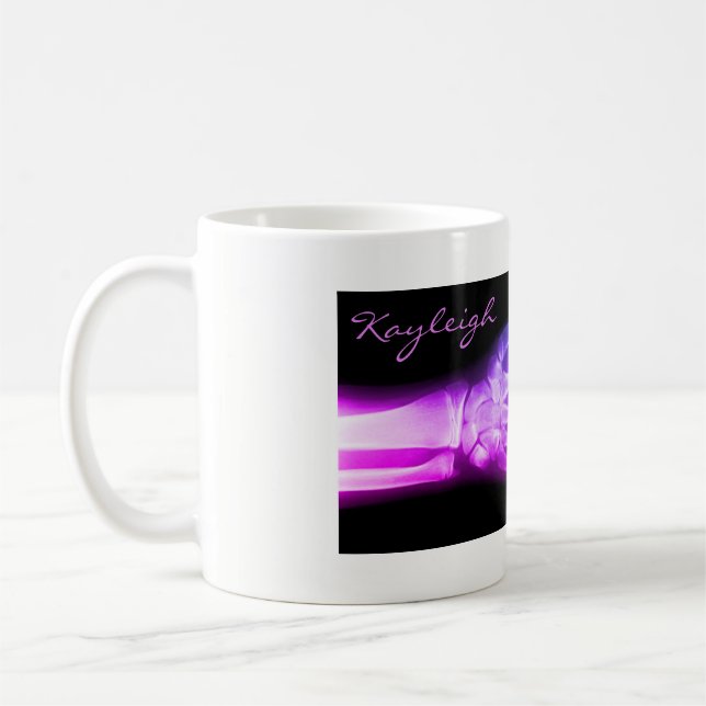 Mug Rayon X rose personnalisé de poignet/main (Gauche)