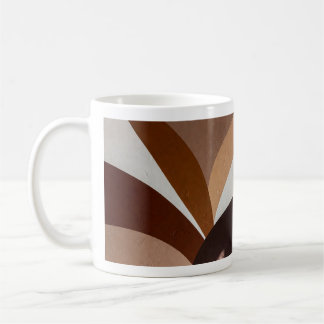Mug Rayonnement Tons Terre – Peinture Murale Abstraite