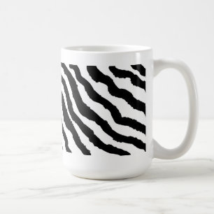 Mug Rayure de zèbre noir et blanc