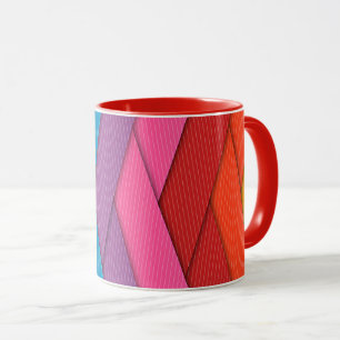 Mug rayures Abstraites, colorées,