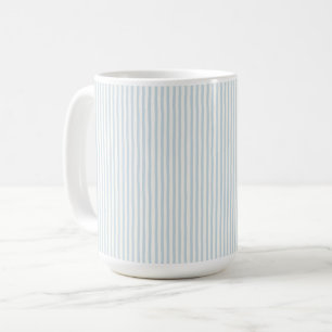 Mug Rayures Blanc Bleu Clair  
