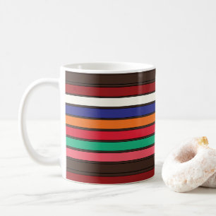 Mug Rayures Colorées Vibrantes 
