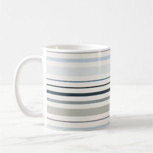 Mug Rayures côtières bleues