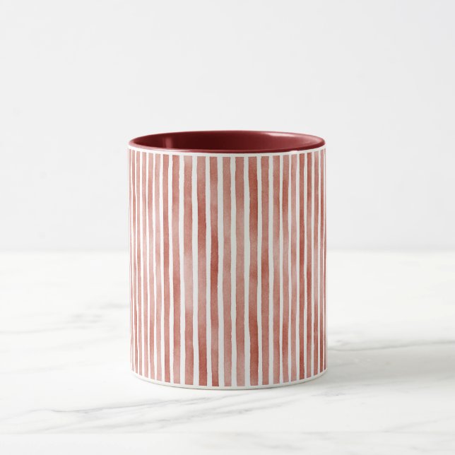 Mug Rayures rouges de Noël  (Centre)
