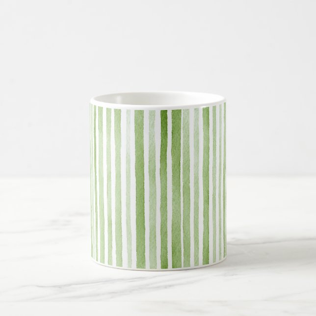 Mug Rayures Vertes Blanches (Centre)