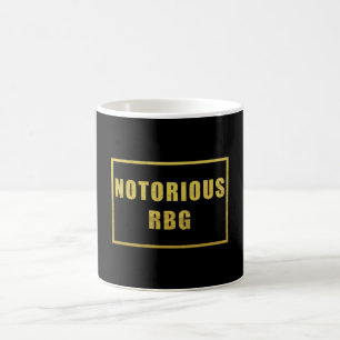 Mug RBG - Hommage Féministe Noir & Or