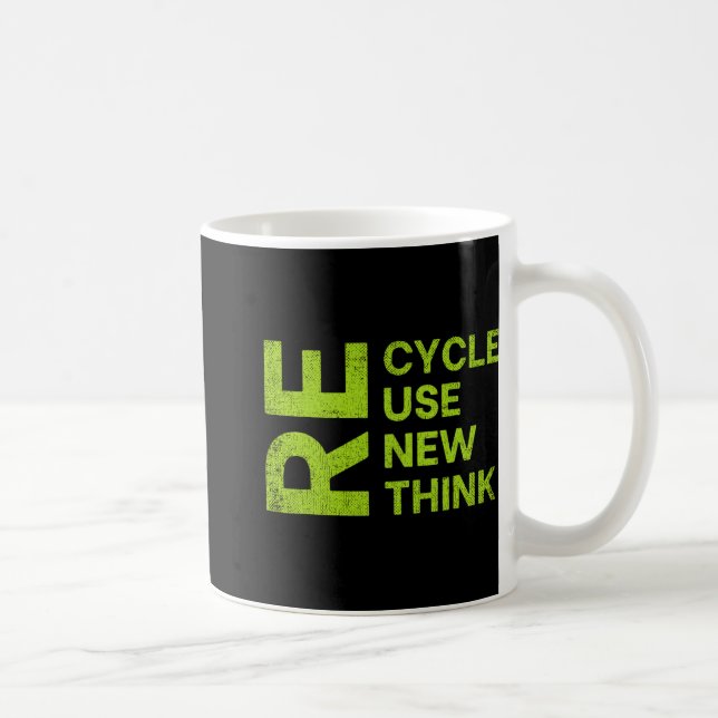 Mug Re Cycle Use New Think Earthday Save The Enviormen (Droite)