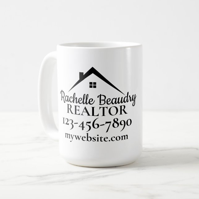 Mug Real Estate Marketing Custom Realtor (Devant gauche)