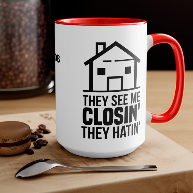 Mug Réalisateur Personnalisé Ils Me Voient Fermer Immo (Créateur téléchargé)
