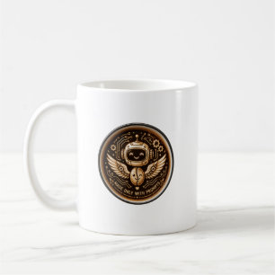 Mug Réalisé Uniquement Avec Des Invites Robot De Café