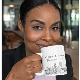 Mug Réaltor Noir & Blanc Classique  