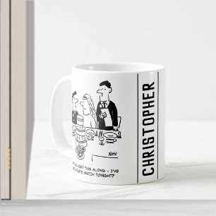 Mug Réception de mariage Le marié a un match de fléche