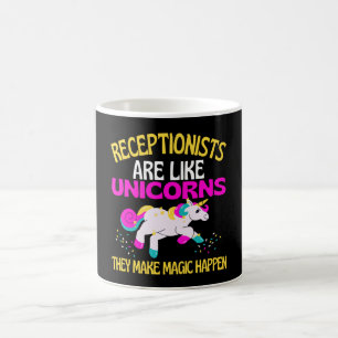Mug Réceptionniste Unicorn, Réception de la licorne ma