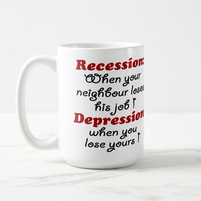 MUG RÉCESSION - DÉPRESSION (Gauche)