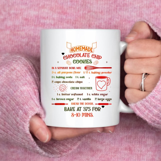 Mug Recette de cookie au cacao chaud fait maison, cade (Créateur téléchargé)